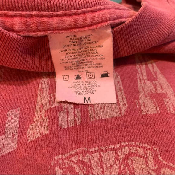 Alabama Crimson Tide Long Sleeve Tee Shirt Faded Red with Elephant Logo Size Med - Picture 9 of 10